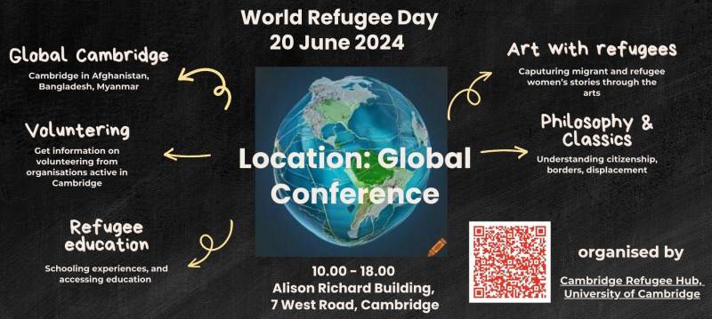 Collage poster for Refugee Week Conference 2024